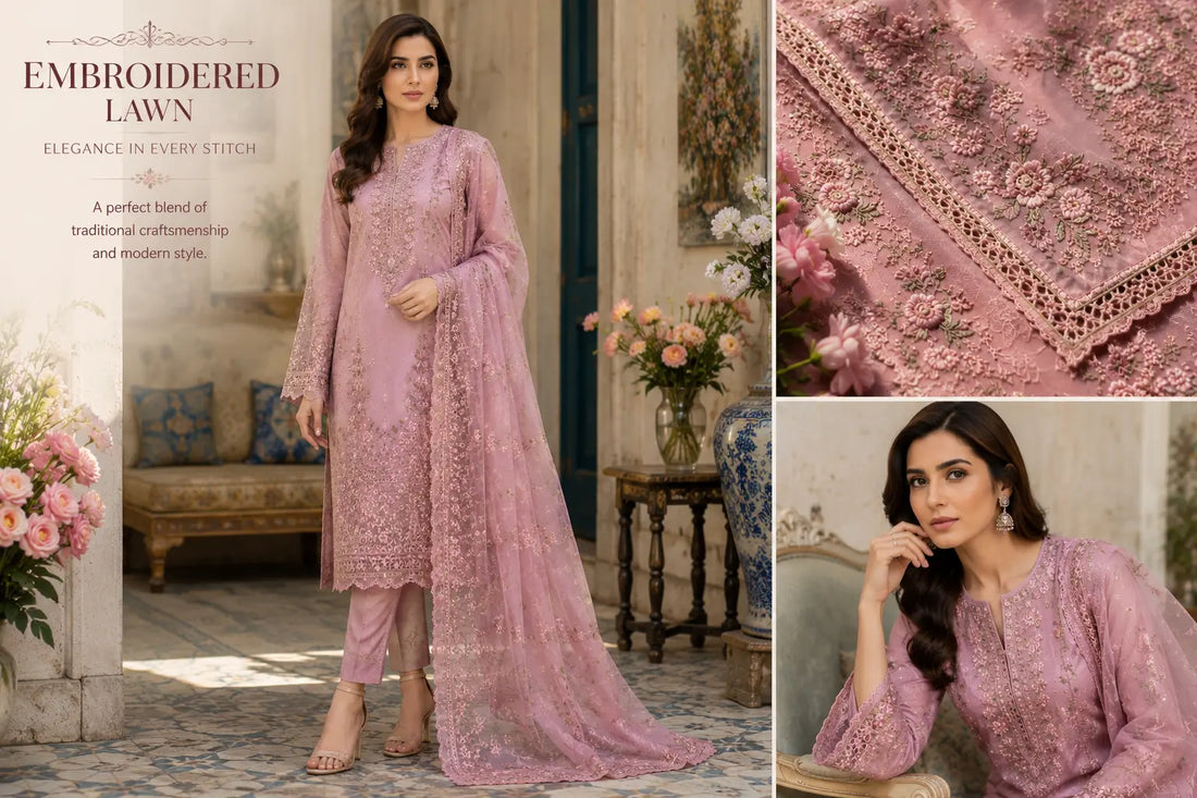 2026 Lawn Trends: Laser Embroidery, Bana Dora & Classic Florals