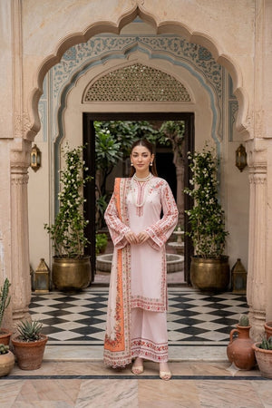 Masaaf Light Pink – Printed Lawn 3PC