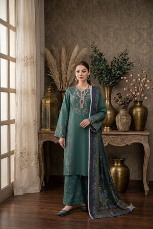 Masaaf Green – Printed Lawn 3PC