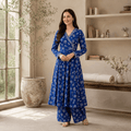 Digital Printed Lawn 2 Piece – Royal Blue Floral