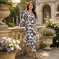 Digital Printed Lawn 2 Piece – White Floral