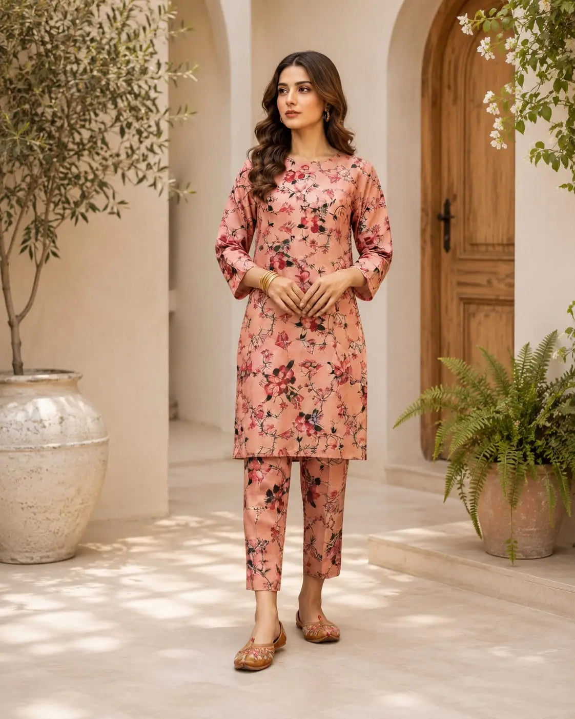 Digital Printed Lawn 2pc Pink