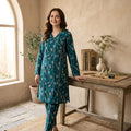 Digital Printed Lawn 2 Piece-Zinc Leaf Print